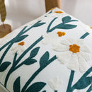 Axyaa Nordic Fresh Sofa Embroidery Pillow Cover Floral Decorative Pillowcase