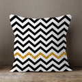 Axyaa Gold Heart Art Print Cushion Cover - Nordic Style Sofa Pillowcase