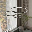 Axyaa Minimalist Ring LED Chandelier for Living Room Modern Pendant Light