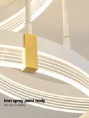 Axyaa Modern Luxury Nordic LED Living Room Lights Circular Fixtures