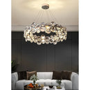 Axyaa Crystal Pendant Light for Modern Minimalist Luxury Living Room