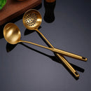 Axyaa Golden Stainless Steel Kitchen Utensils Set