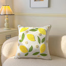 Axyaa Pastoral Flower Embroidery Throw Pillowcase - Canvas Towel Sofa Cushion Cover