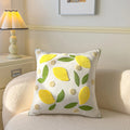 Axyaa Pastoral Flower Embroidery Pillowcase - Canvas Towel Sofa Cushion Cover
