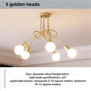 Axyaa Vintage Industrial Chandelier Semi Flush Mount Ceiling Lamp