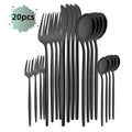Axyaa Rose Gold Stainless Steel Cutlery Set - 20 Piece Dinnerware Flatware