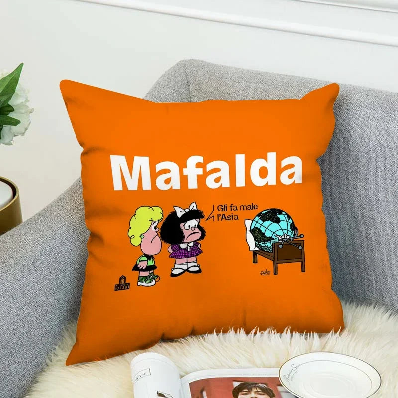 Axyaa 45x45 Short Plush Cushion Cover for Bed, Sofa, Car - 45*45 Throw