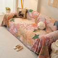 Axyaa Bohemian Sofa Cushion: Modern Printed Sofa Cover & Blanket Set for Living Room.