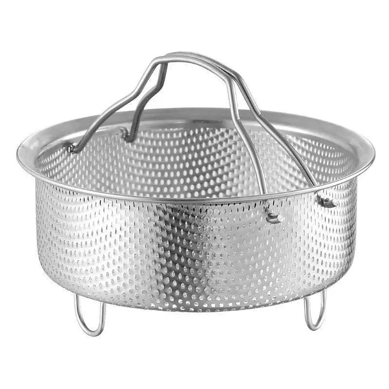 Axyaa Stainless Steel Drain Basket for Food Prep Vegetable Fruit, Multifunction Stainer