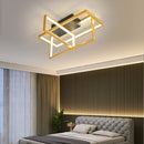 Axyaa Modern LED Chandelier for Smart Home, Gold/Black Ceiling Light