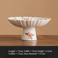 Axyaa Cherry Blossom Ceramic Fruit Plate: Elegant and Exquisite High Footed Design