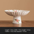 Ceramic Cherry Blossom High Footed Fruit Plate by Axyaa