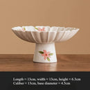 Ceramic Cherry Blossom High Footed Fruit Plate by Axyaa