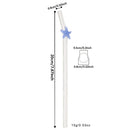 Axyaa Starfish Glass Straws - Set of 4 | Trendy Eco-Friendly Drinkware