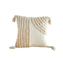 Axyaa Bohemian Tufted Tassel Throw Pillow Covers - Modern Home Decor