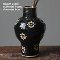 Axyaa National Tide Ceramic Vase Coarse Pottery Retro Handmade Hotel Zen Decor