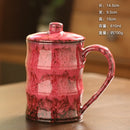 Axyaa Bamboo Ceramic Coffee Cup Large Capacity Drinking Mug