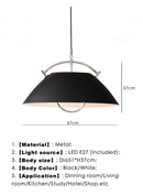 Axyaa Black Metal LED Ceiling Chandelier for Modern Indoor Lighting