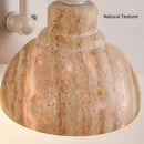 Axyaa Natural Yellow Marble Outdoor Wall Lamp - Warm E27 LED Lights