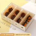 Axyaa Acrylic Glasses Storage Box | Stackable Drawer Display Stand | Multi-Grid Organizer