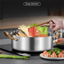 Axya 316 Stainless Steel Steamer & Boiling Pot, Household Soup Pot - Thickened, Double Layer