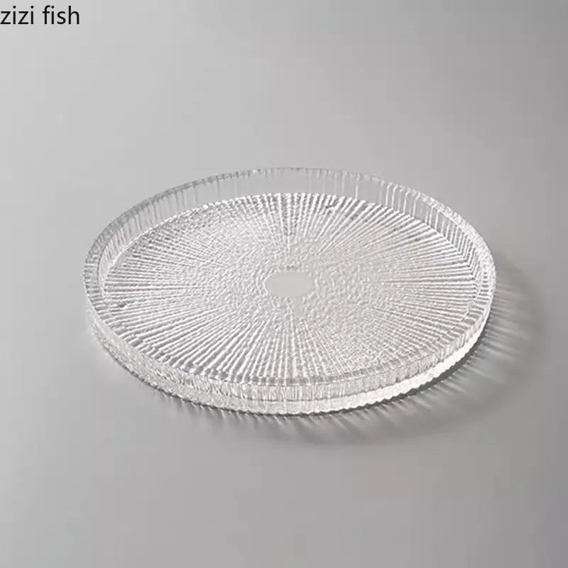 Axya Clear Glass Dinner Plate Set of 4