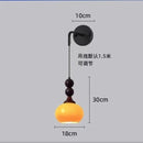 Axyaa Cream Glass Pendant Light with Adjustable Height Wood Wall Mount