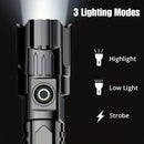 Axya Super Bright Rechargeable Flashlight: Telescopic Zoom, Wide Beam, Waterproof Torch