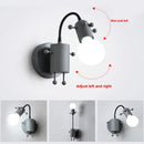 Axyaa LED Wall Lamp Iron Aluminum Body Warm White CCT 220V Modern Minimalist Style