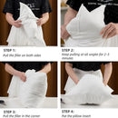 Axyaa White Throw Pillow Insert Bundle for Bed and Office Cushions