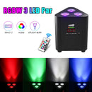 Axyaa 4PCS RGBW LED Par Lights: Remote Control, DMX, Stage Effect Lighting