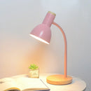 Axyaa Nordic Wood Iron LED Desk Lamp for Eye Protection