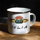 Axyaa Personalized Enamel Mug for Friends | Birthday Gift Tea Coffee Cup