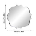 Axyaa Beveled Mirror Glass Wall Mirror for Bathroom Living Room Entryway Hall