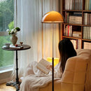 Axyaa Dark Brown Acrylic Floor Lamp for Elegant Living Spaces
