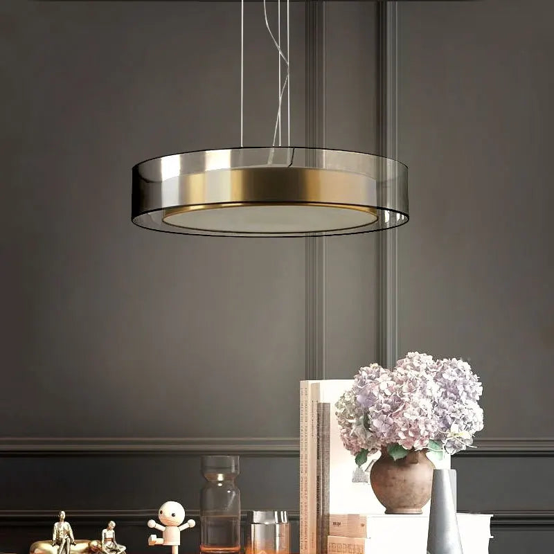 Axyaa Luxury LED Chandelier: Modern Minimalist Master Bedroom Home Decor