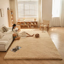 Axyaa Soft Lamb Wool Kids Bedroom Carpet Plush Fluffy Mat for Home Decoration