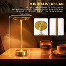 Axyaa Wireless LED Touch Sensor Table Lamp - Rechargeable Night Light for Home Decor