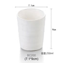 Axyaa Porcelain Style Melamine Tea Mugs, Thick Plastic Water Cup Kitchen Drinkware