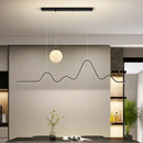 Axyaa Modern LED Pendant Chandelier for Dining Room, Kitchen, Bar - Designer Line Lighting
