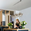 Axyaa Modern Leaf Chandelier for Living Room Dining Bar Decor