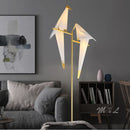 Axya Origami Gold Floor Lamp - Modern Bird Design for Home Décor