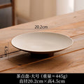 Axyaa Ceramic Fruit Plate with Wooden Storage Tray for Home Decor