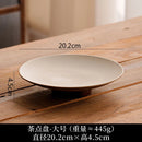Axyaa Ceramic Fruit Plate with Wooden Storage Tray for Home Decor