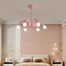 Axyaa French Cream Hanging Light: Modern Magic Bean Pendant for Bedroom, Living Room, and Study
