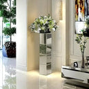 Axyaa Mirrored Silver Tall Floor Vase for Modern Home Decor