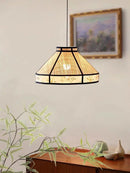 Axyaa Rattan Art Raffia Chandelier: Modern Japanese Style for Home Decoration