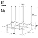 Axyaa Modern Minimalist Black Gold Ceiling Pendant Light 2026 LED Dimmable Lamp