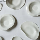 Axya White Bone Dinner Plate Set