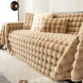 Axyaa Rabbit Plush Sofa Towel: Soft, Warm, Luxurious Velvet Throw Blanket